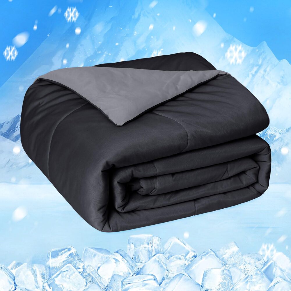 HOMFINE Cooling Blanket Soft Breathable Lightweight 59"x89" (G50-1012)